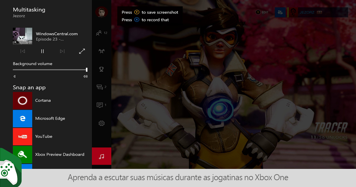 como ouvir música em segundo plano Xbox one (atualizado 2022) 