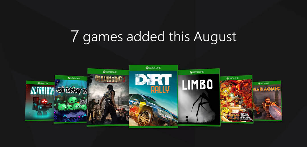 Xbox Game Pass, Os jogos de Agosto e Setembro