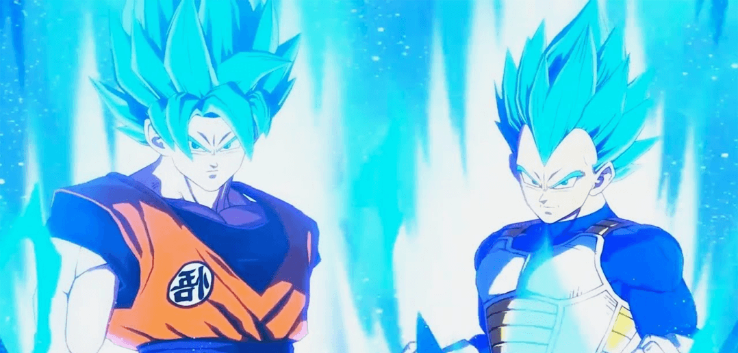 Quem diria hein Goku Super Sayajin Blue ajudando o Vegeta