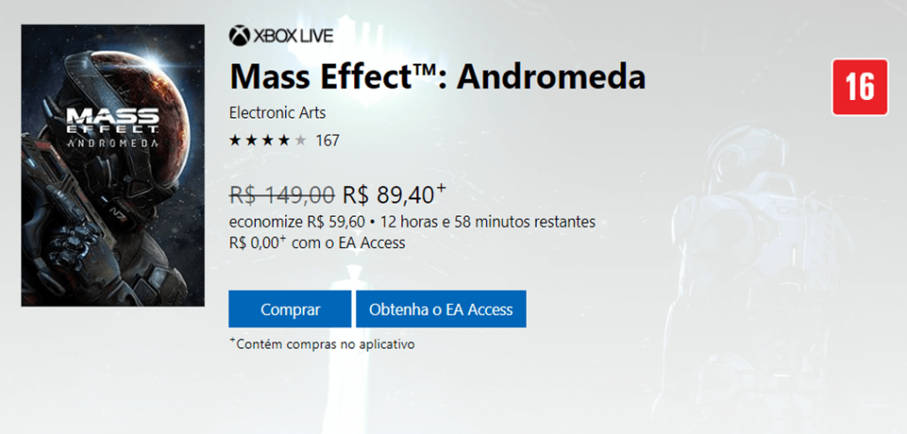 Mass Effect Andromeda Já Está Na Faixa Para Assinantes Do Ea Access Xbox Power