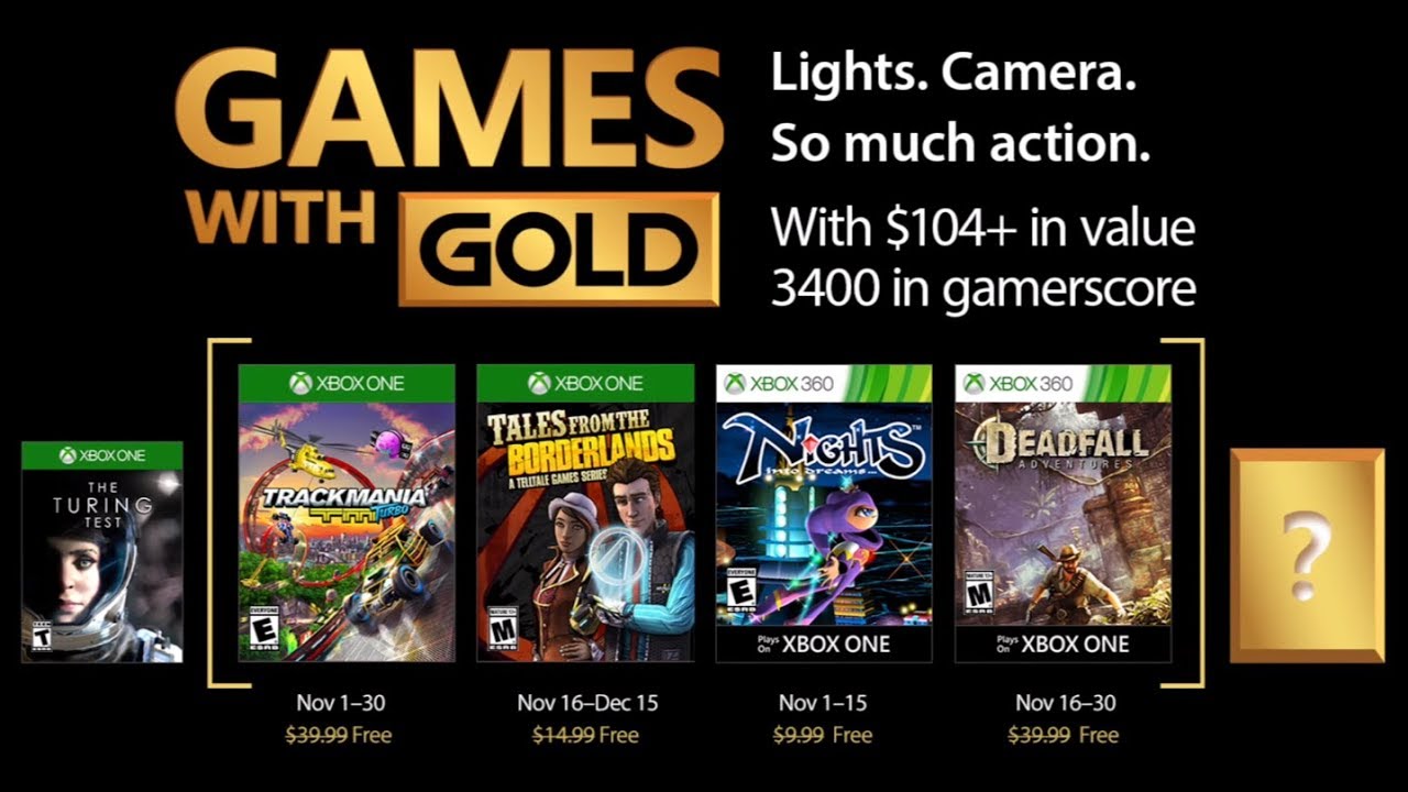 Games With Gold Novembro De Xbox Power