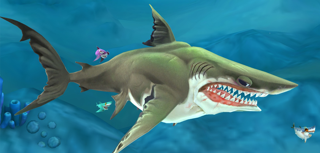 Hungry Shark está entre os melhores jogos de tubarão grátis para celular