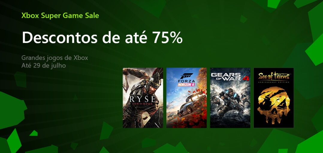 Promoção para Xbox One e Xbox 360 traz jogos com até 85% de desconto