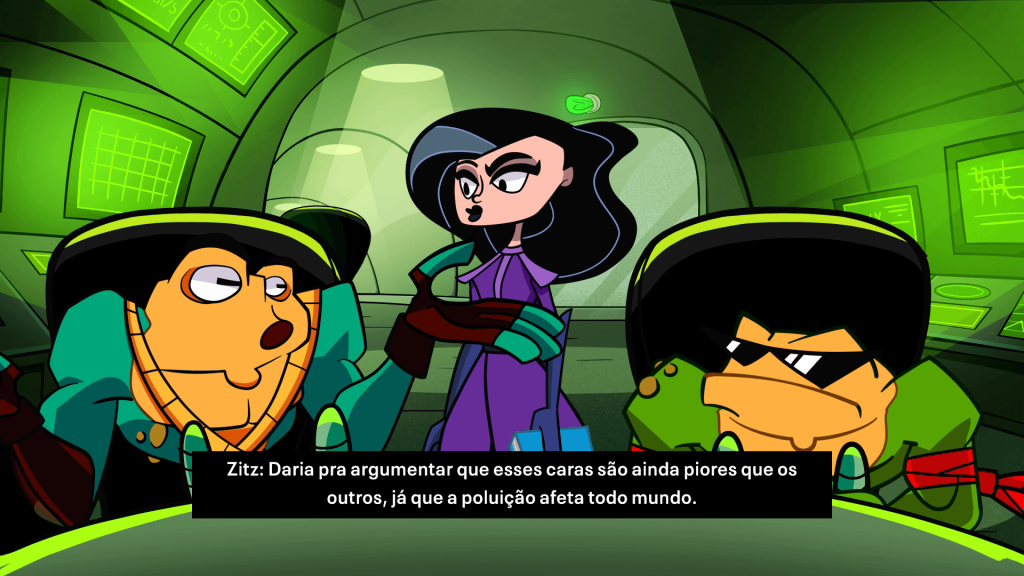 Além dos Battletoads, tivemos um grande destaque para a Dark Queen.