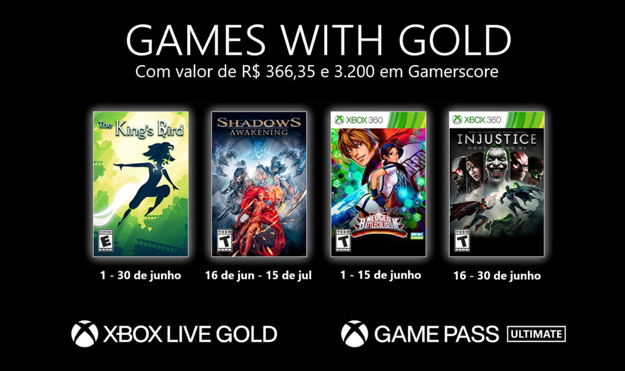 Games with Gold  Confira os jogos gratuitos de fevereiro para o Xbox