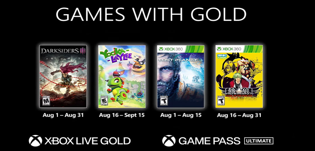 Games with Gold, jogos de Agosto - Xbox Power