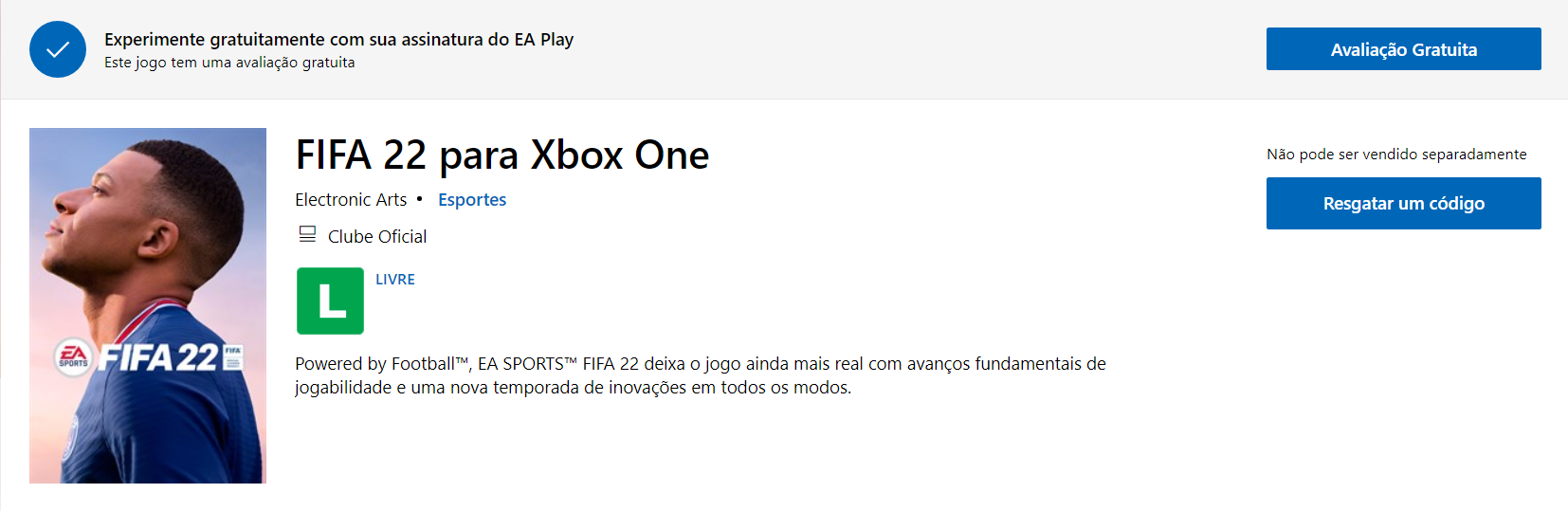 FIFA 22 chega ao EA Play e Xbox Game Pass Ultimate