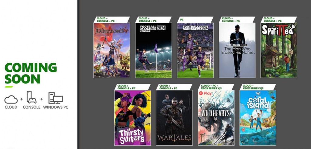 Novos títulos chegando ao catálogo do Xbox Game Pass em Novembro