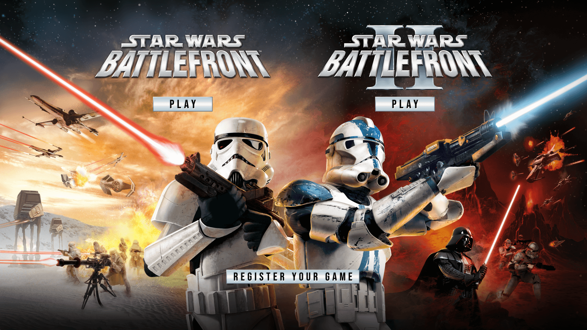 STAR WARS: Battlefront Classic Collection - Menu