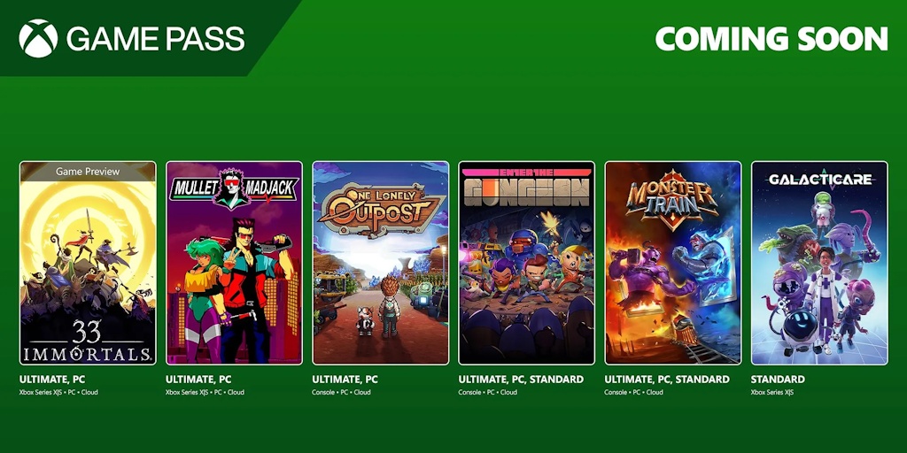 Xbox Game Pass, jogos chegando na primeira quinzena de março de 2025