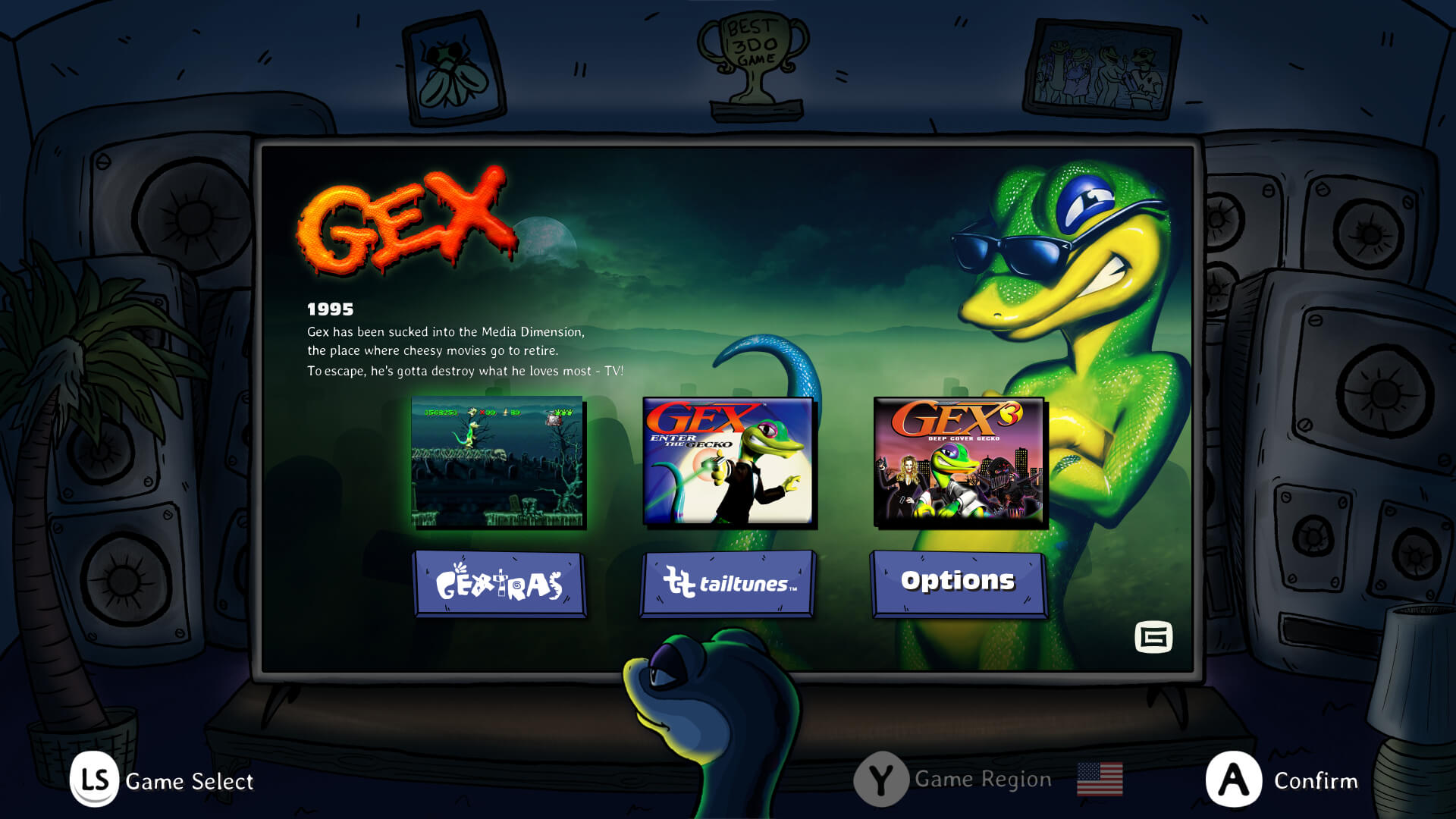 GEX Trilogy - Start Menu