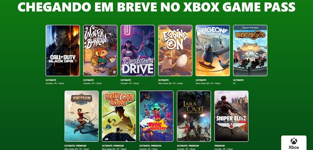 Novembro no Xbox Game Pass: Prepare o controle, a pipoca e o coração!