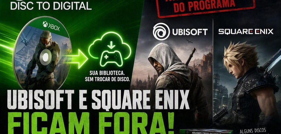 Ubisoft e Square Enix ficam fora do Xbox Disc to Digital. E agora?