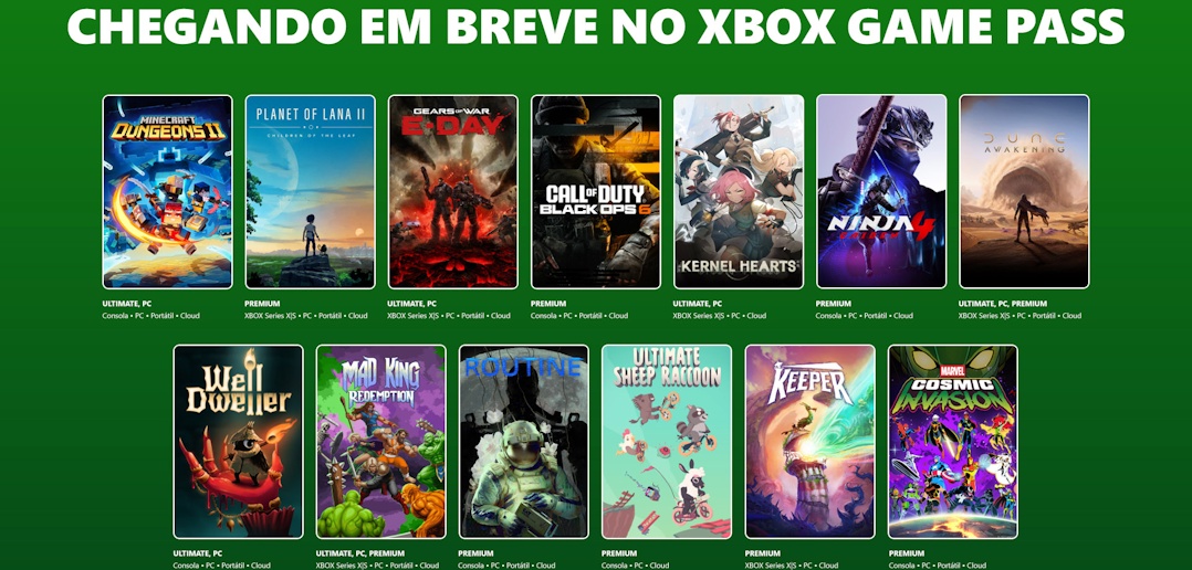 Xbox Game Pass recebe Gears of War: E-Day, Dune e mais jogos
